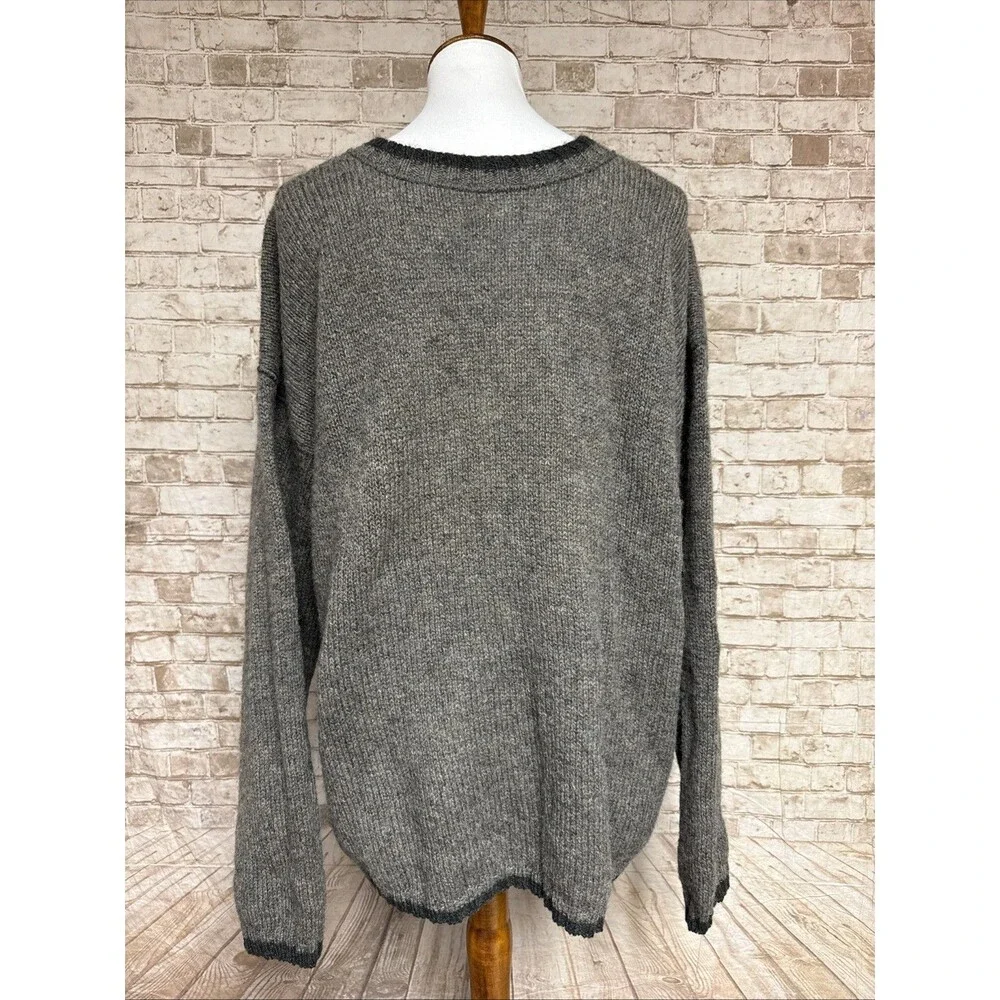 Woolrich Wool Blend Men’s Large Sweater Herb Tweed 90s Y2K Pullover Vintage Dad‎